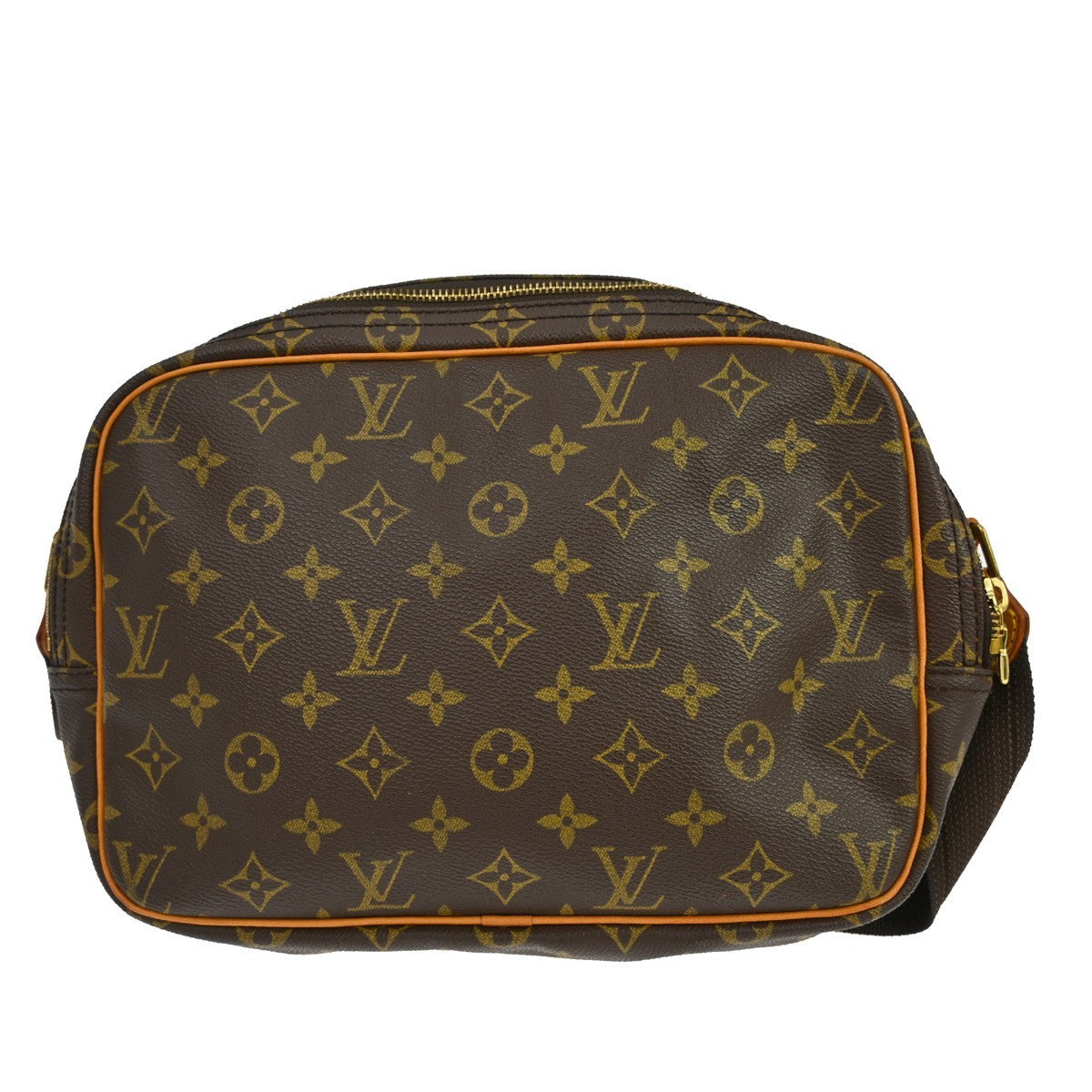 Louis Vuitton Reporter Monogram Brown Canvas Shoulder Bag Bag (Pre-Owned)