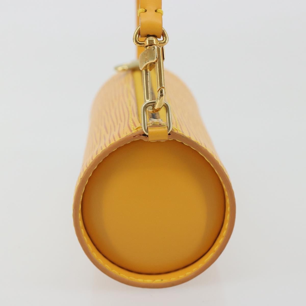 Louis Vuitton Soufflot Pochette Epi Leather Yellow Leather Clutche & Pouche Bag (Pre-Owned)