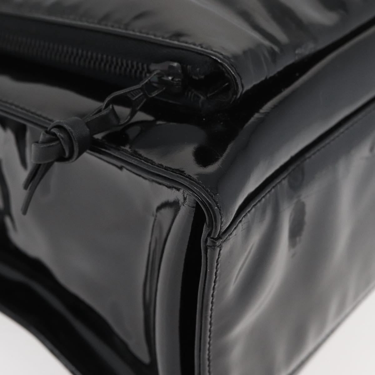 Chanel Cc Shoulder Bag Patent Leather Black Patent_Leather Shoulder Bag Bag (Pre-Owned)