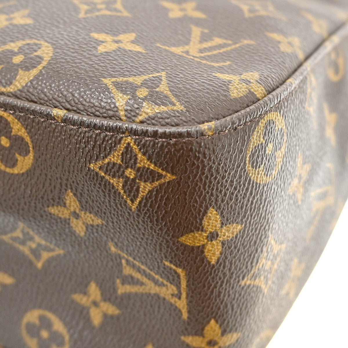 Louis Vuitton Looping Monogram Canvas Brown Canvas Handbag (Pre-Owned)
