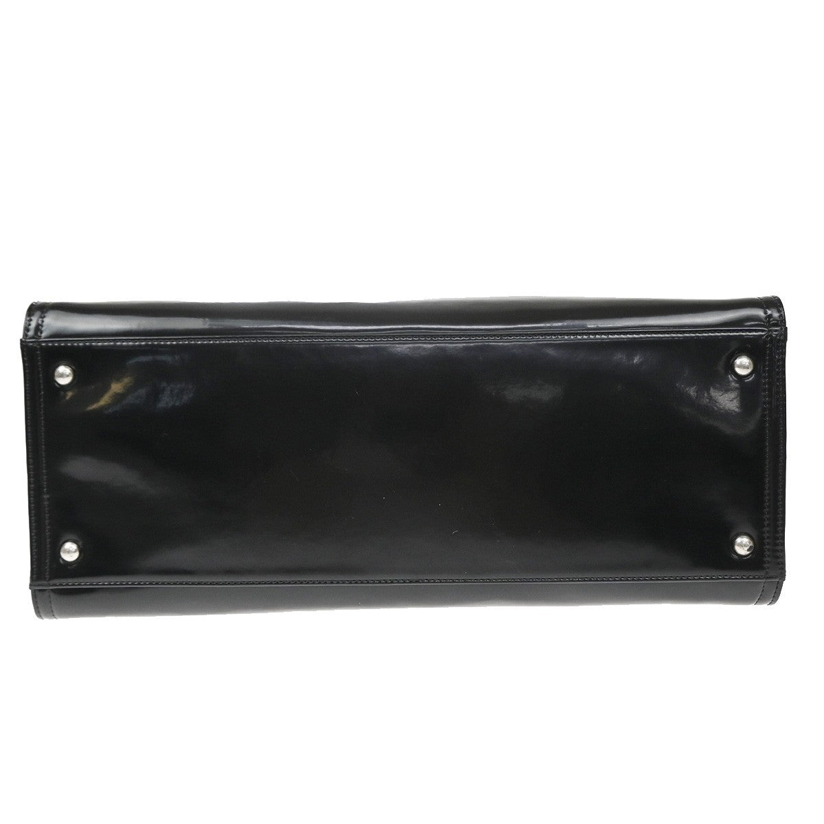 Chanel Lipstick Open Patent Vinyl Black Patent_Leather Tote Bag Bag (Pre-Owned)