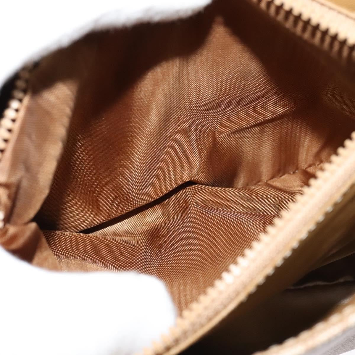 Celine Vintage Macadam Canvas And Leather Beige Canvas Handbag (Pre-Owned)
