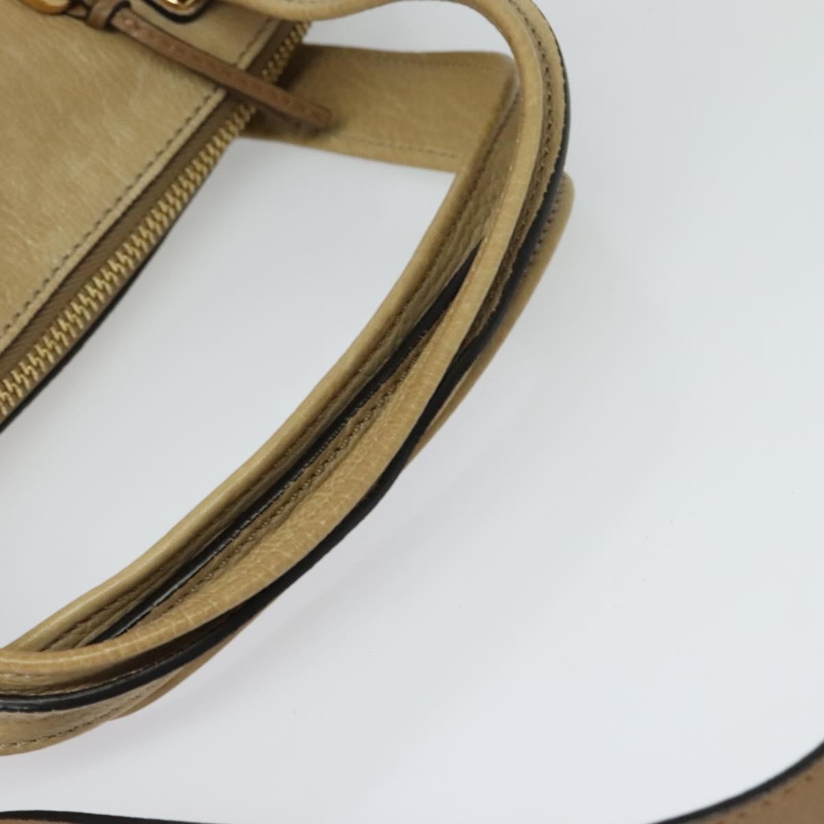 Chloe Angie Tote Leather Brown Leather Tote Bag Bag (Pre-Owned)