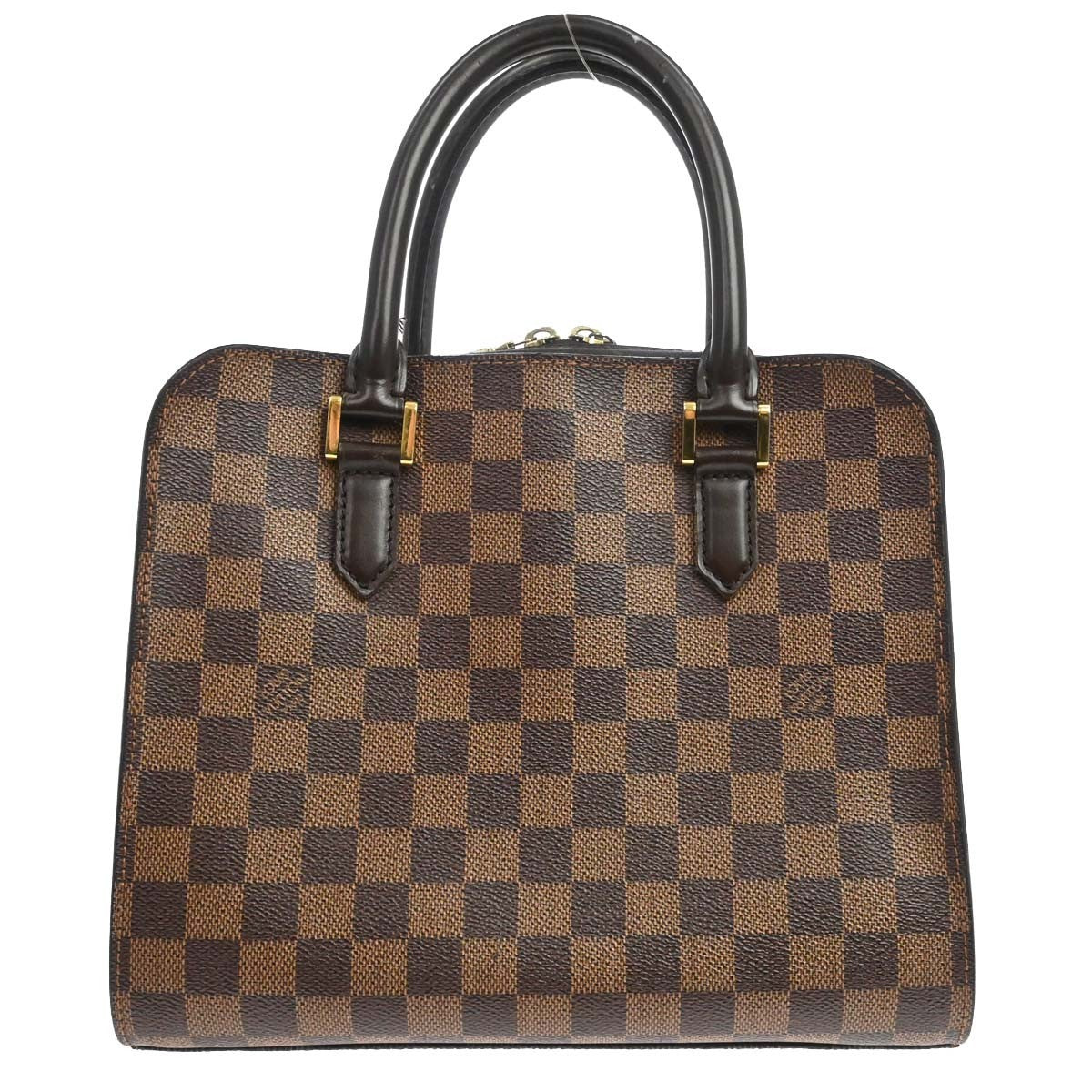 Louis Vuitton Triana Damier Ebene Brown Canvas Handbag (Pre-Owned)