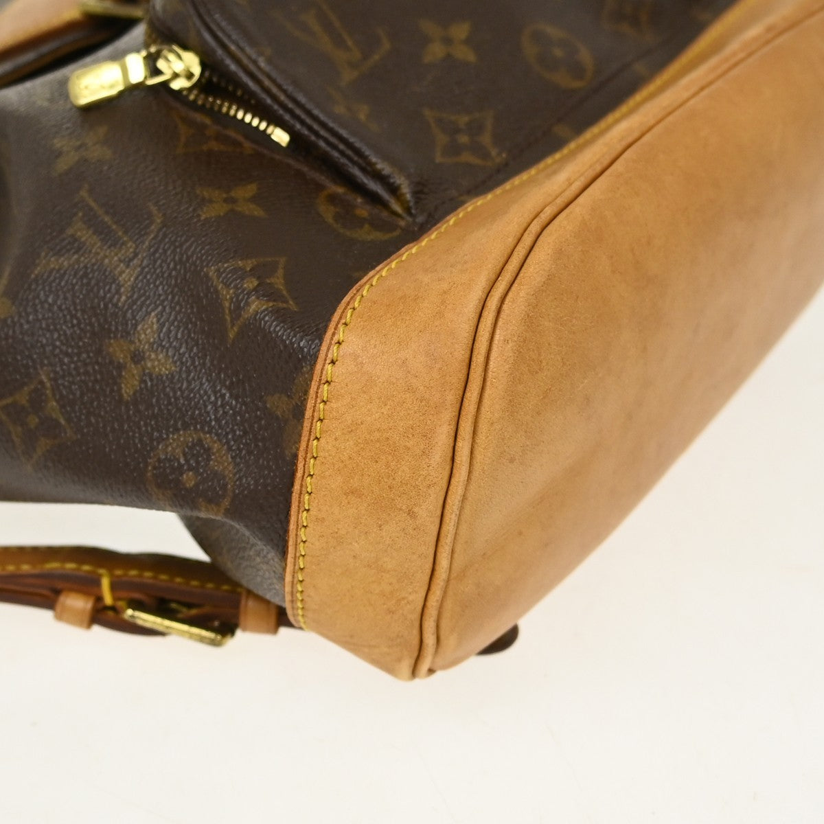 Louis Vuitton Vintage Montsouris Monogram Canvas Brown Canvas Backpack Bag (Pre-Owned)