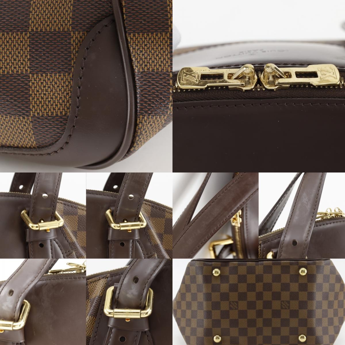 Louis Vuitton Verona Damier Ebene Brown Canvas Tote Bag Bag (Pre-Owned)