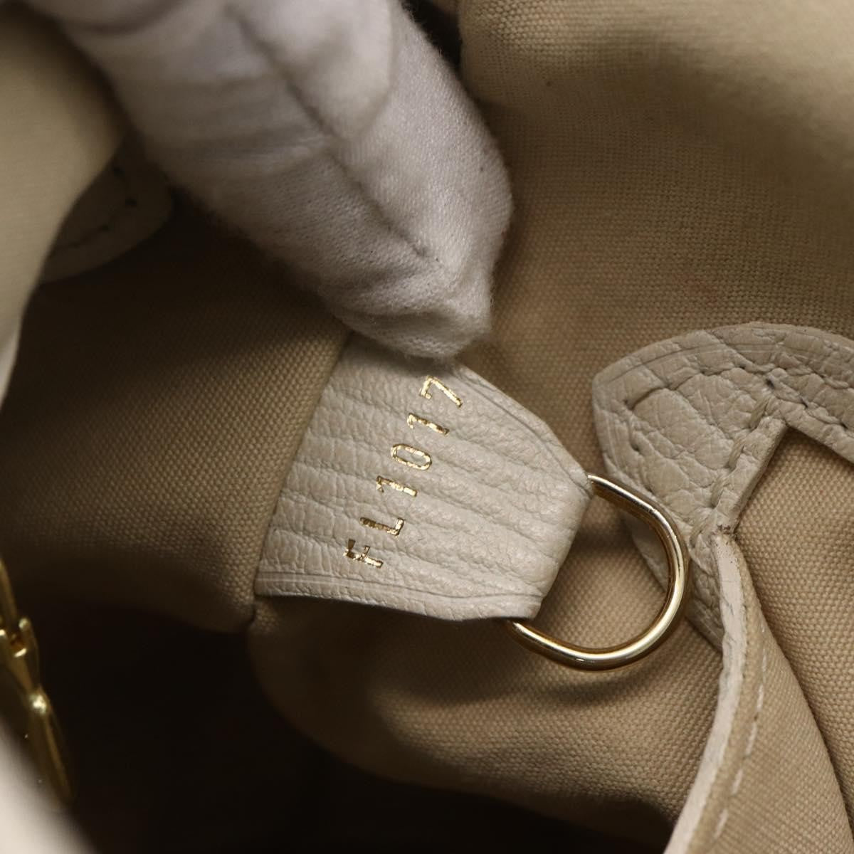 Louis Vuitton Petit Bucket Mini Lin Beige Canvas Shoulder Bag Bag (Pre-Owned)