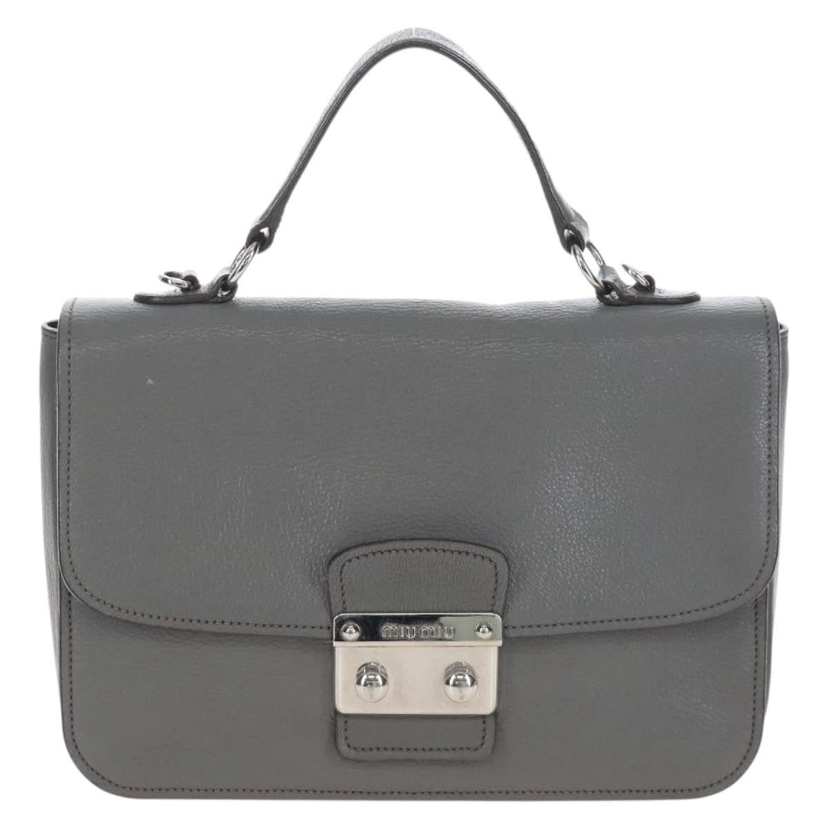 Miu Miu Beau Top Handle Leather Multicolour Leather Handbag (Pre-Owned)