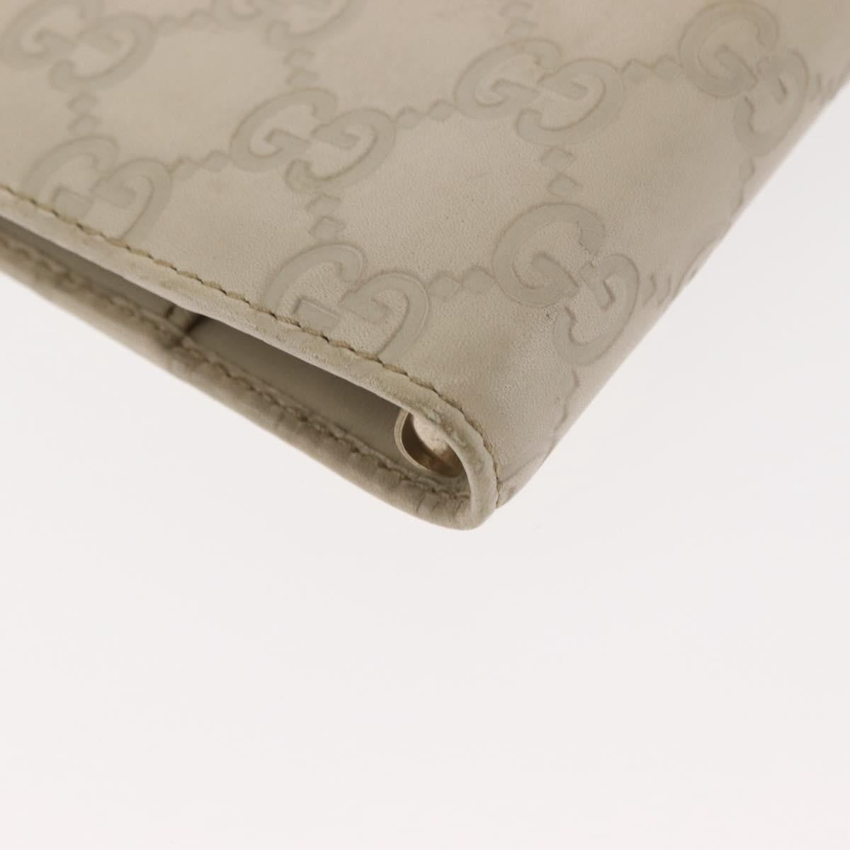 Gucci Ring Agenda Cover Guccissima Leather Beige Leather Briefcase Bag (Pre-Owned)