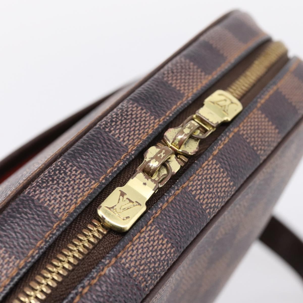 Louis Vuitton Ipanema Damier Brown Canvas Handbag (Pre-Owned)