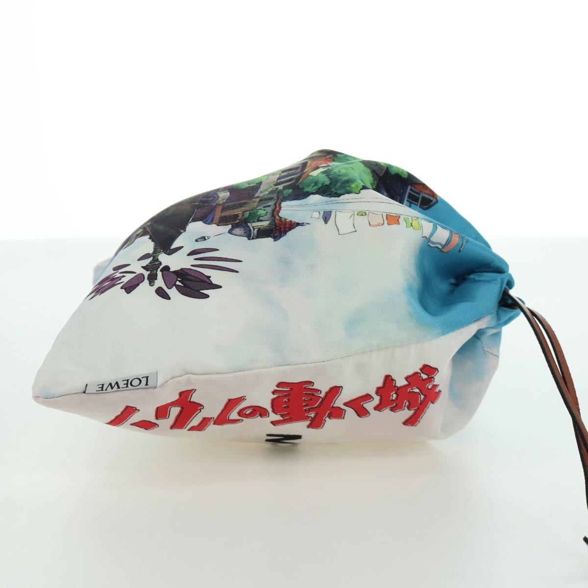 Loewe Paula Drawstring Printed Canvas Multicolour Canvas Clutche & Pouche Bag (Pre-Owned)