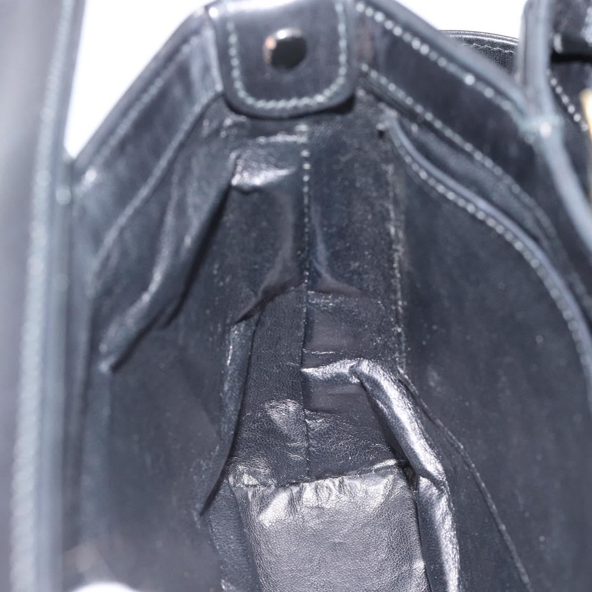 Gucci Vintage Leather Black Leather Shoulder Bag Bag (Pre-Owned)