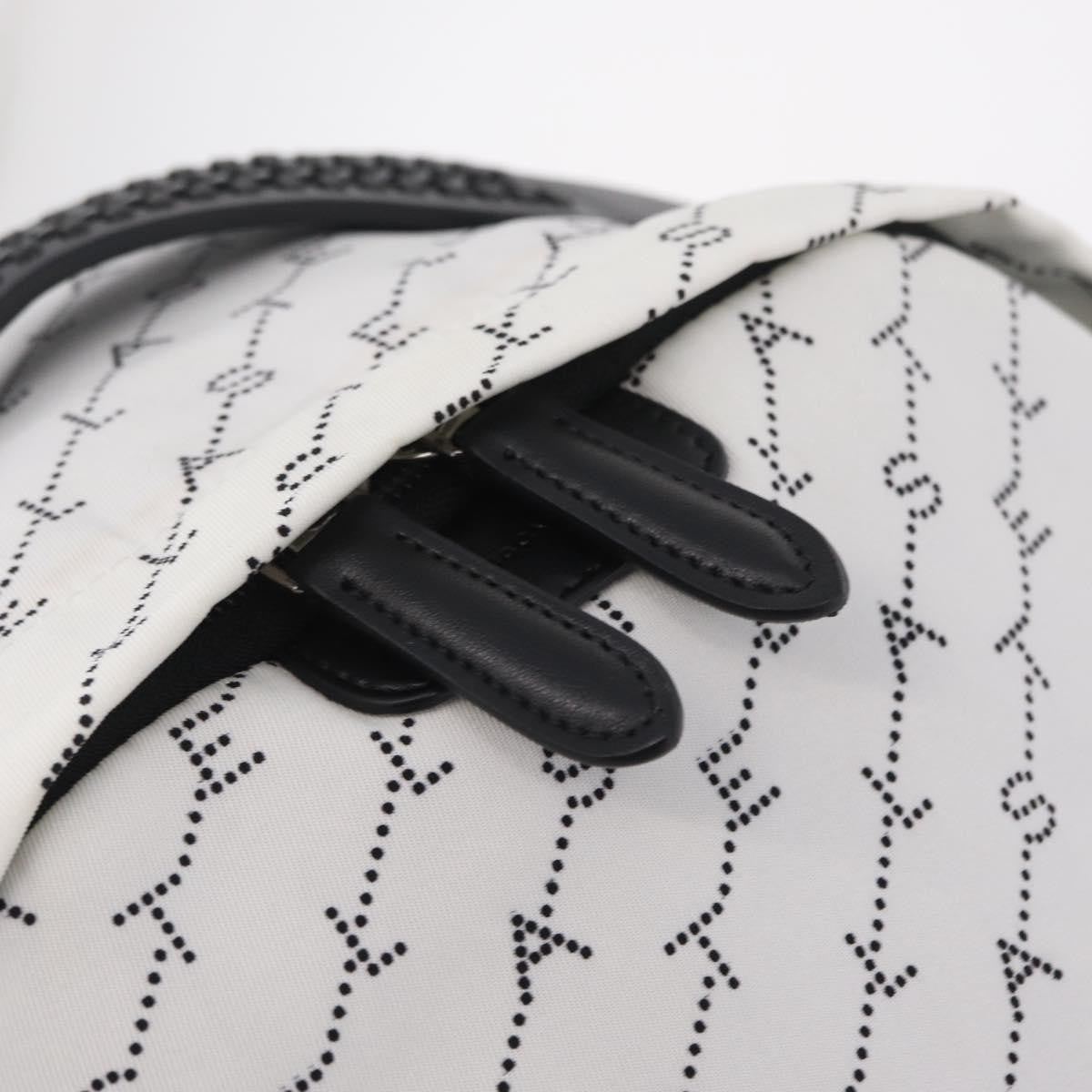 Stella Mccartney Falabella Go Monogram Monogram Canvas White Nylon Backpack Bag (Pre-Owned)