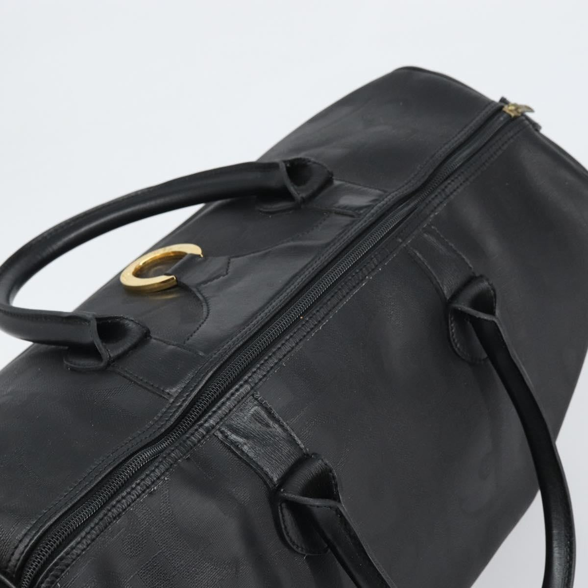Christian Dior Vintage Trotter Boston Canvas Black Canvas Travel Bag Bag (Pre-Owned)