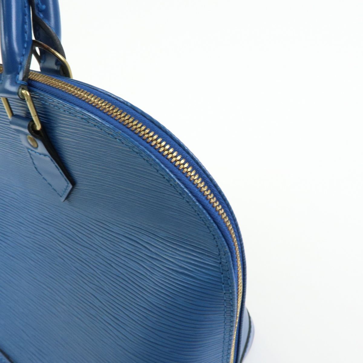 Louis Vuitton Alma Epi Leather Blue Leather Handbag (Pre-Owned)