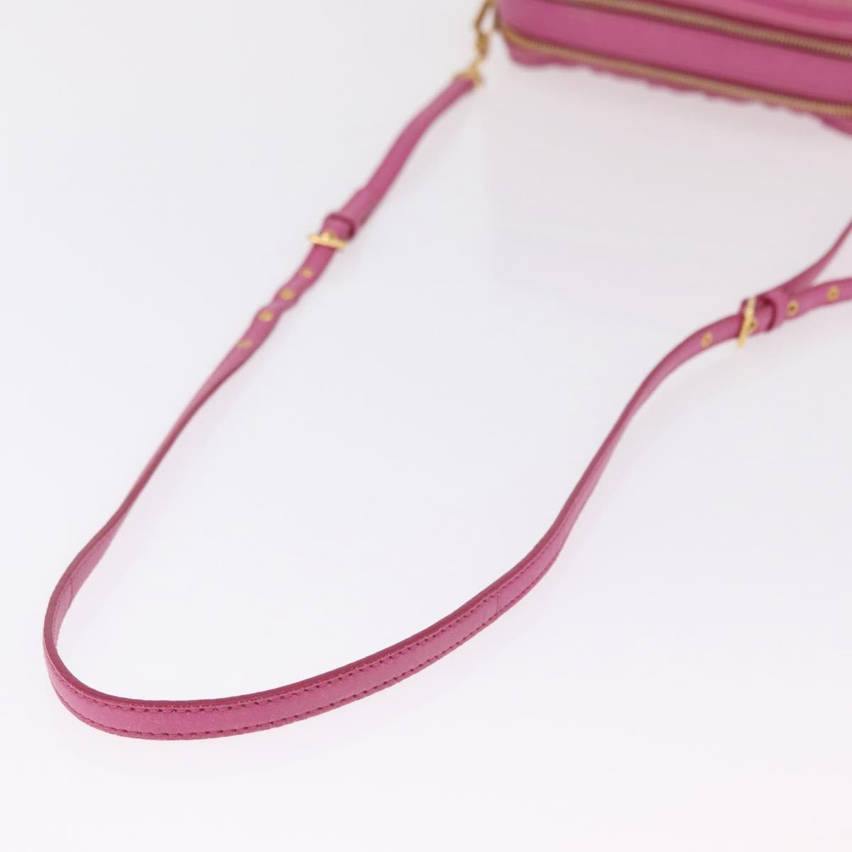 Miu Miu Tech Matelasse Leather Pink Leather Crossbody Bag Bag (Pre-Owned)