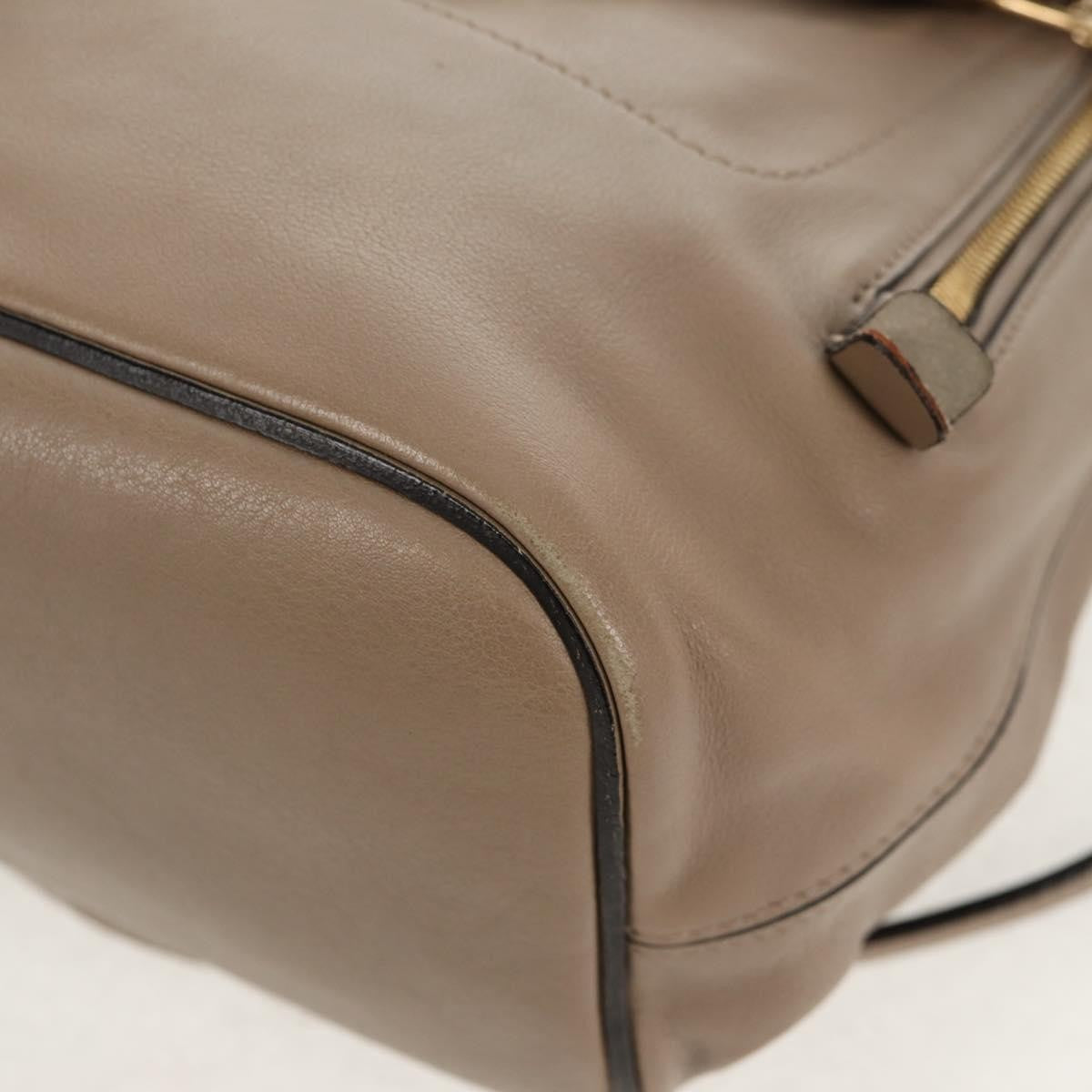 Chloe Faye Leather And Suede Beige Suede Backpack Bag (Pre-Owned)