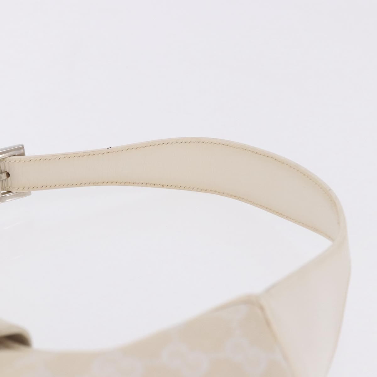 Gucci Jackie Canvas White Canvas Handbag (Pre-Owned)