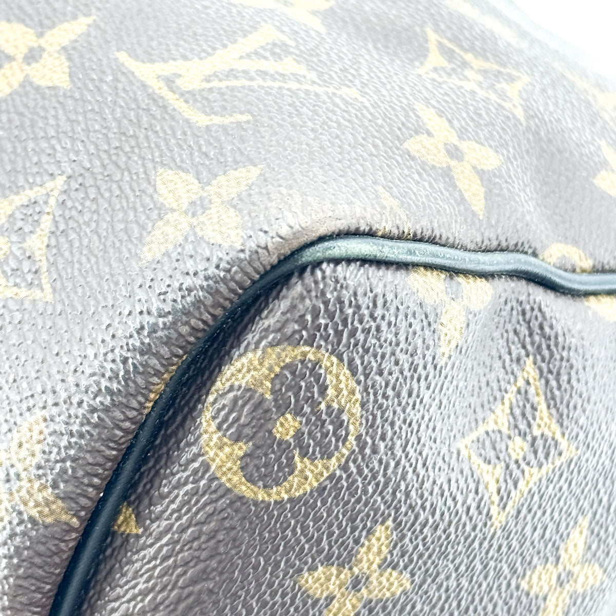 Louis Vuitton Keepall Bandouliere Macassar Monogram Canvas Brown Canvas Travel Bag Bag (Pre-Owned)