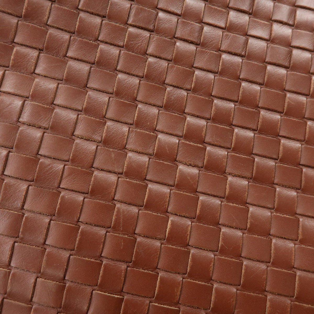 Bottega Veneta Flat Messenger Intrecciato Nappa Brown Leather Handbag (Pre-Owned)