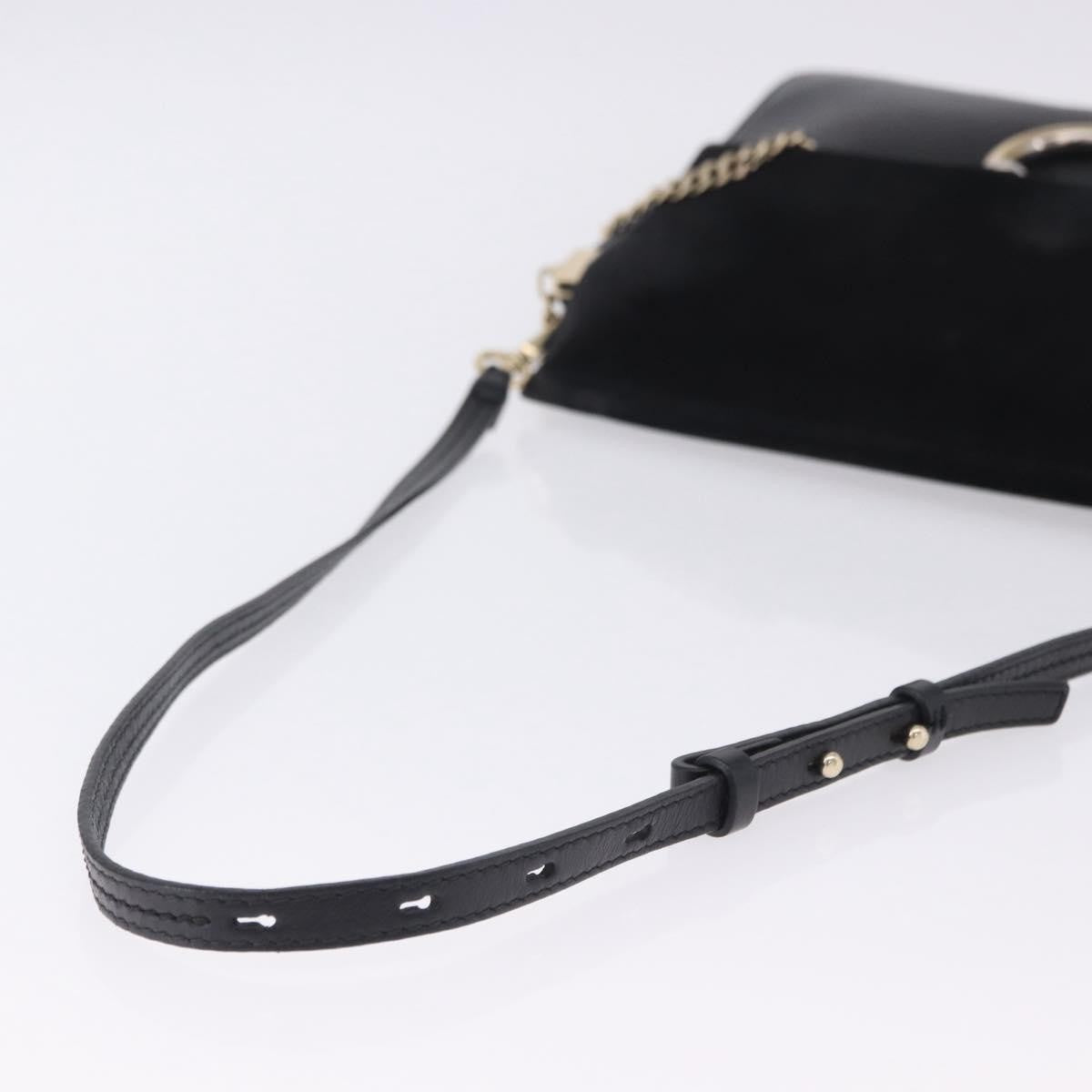 Chloe Faye Leather And Suede Black Suede Crossbody Bag Bag (Pre-Owned)