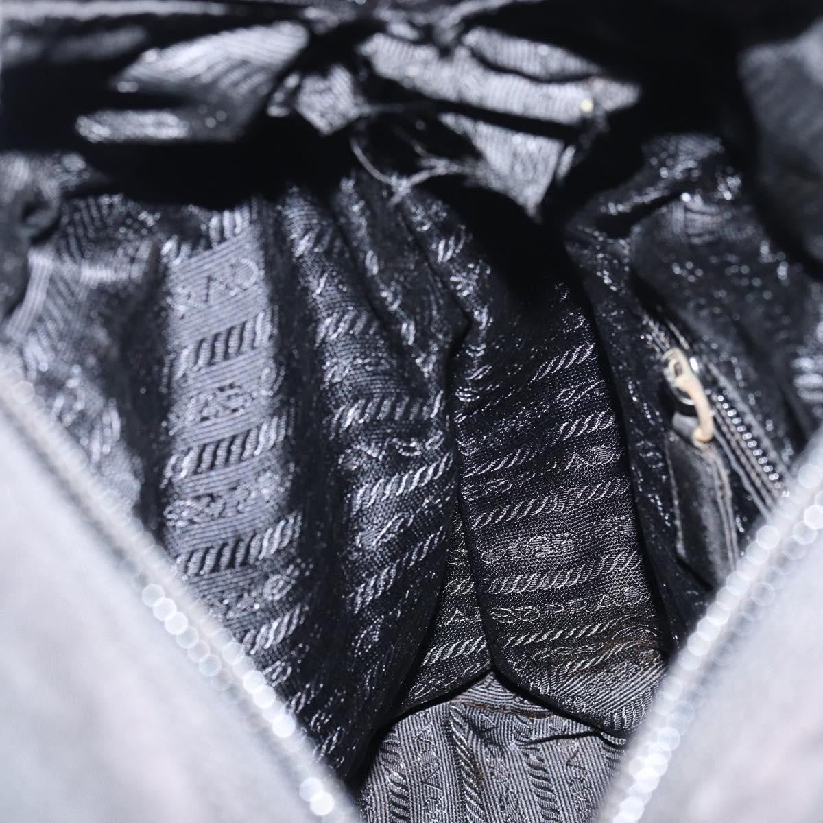 Prada Vintage Zip Tessuto Black Nylon Tote Bag Bag (Pre-Owned)