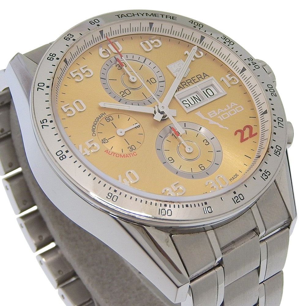 Tag Heuer Carrera Calibre 16 Chronograph Day Date Automatic Stainless Steel Watch (Pre-Owned)