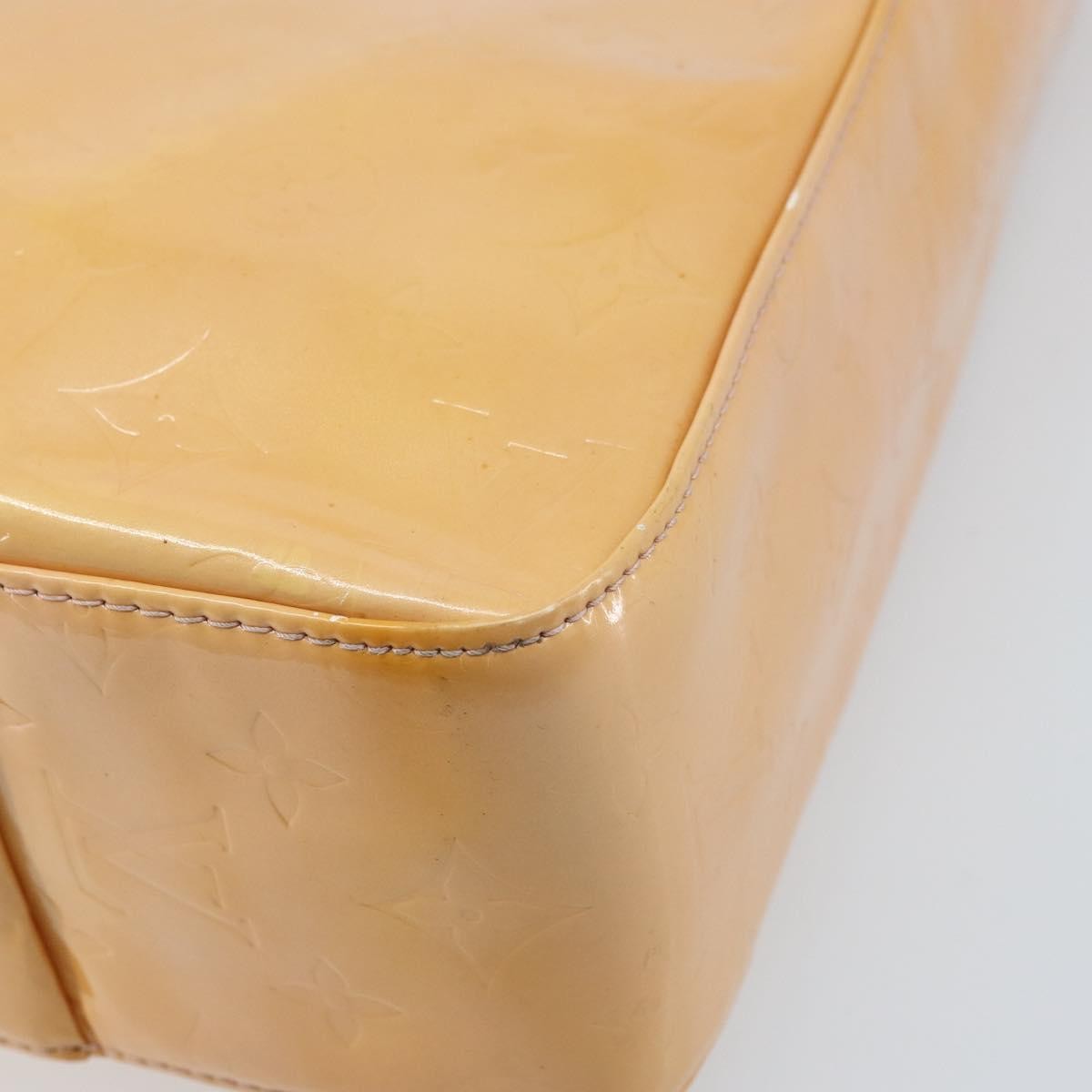 Louis Vuitton Columbus Monogram Vernis Beige Patent_Leather Tote Bag Bag (Pre-Owned)