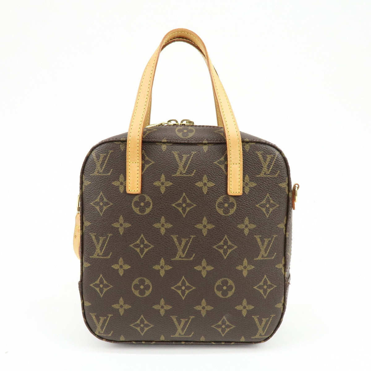 Louis Vuitton Spontini Monogram Canvas Brown Canvas Handbag (Pre-Owned)