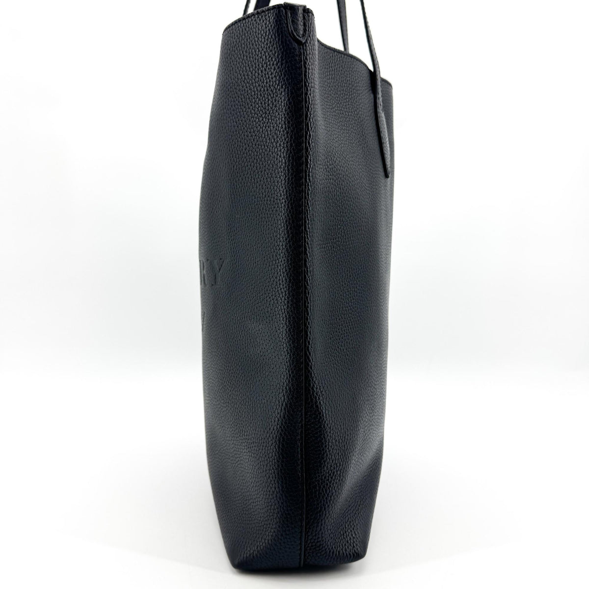 Burberry Remington Embossed Leather Black Leather Tote Bag Bag (Pre-Owned)