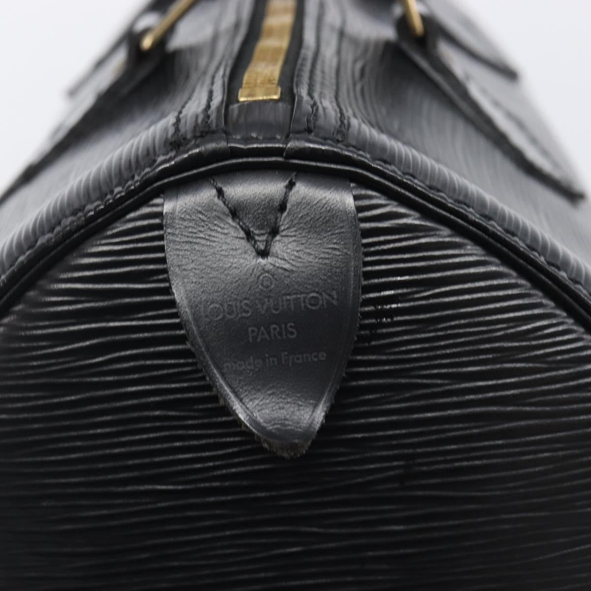 Louis Vuitton Speedy Epi Leather Black Leather Handbag (Pre-Owned)