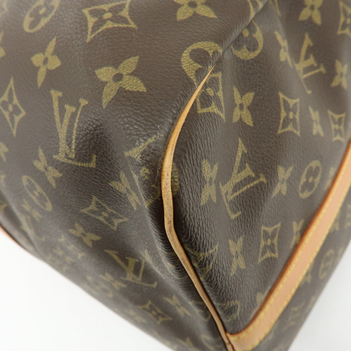 Louis Vuitton Keepall Bandouliere Monogram Canvas Brown Canvas Travel Bag Bag (Pre-Owned)