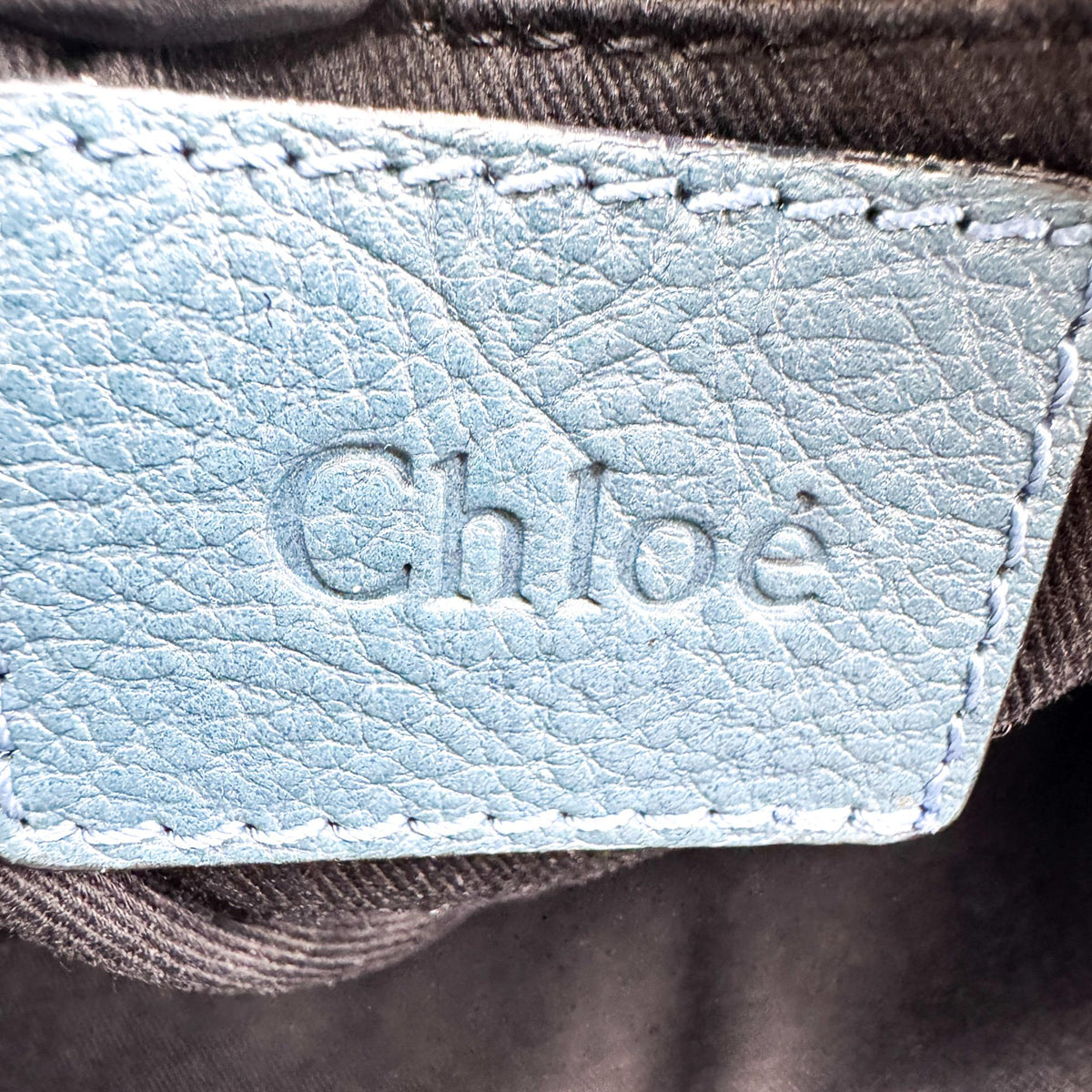 Chloe Paraty Quilted Leather Blue Leather Handbag (Pre-Owned)