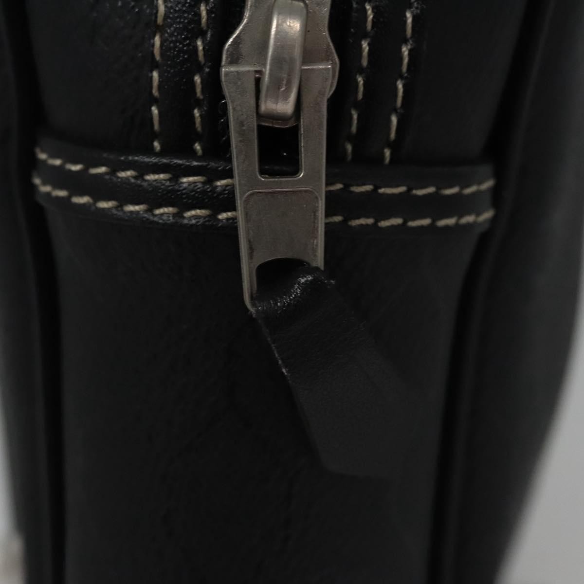 Christian Dior Vintage Honeycomb Zip Coated Canvas Black Canvas Clutche & Pouche Bag (Pre-Owned)