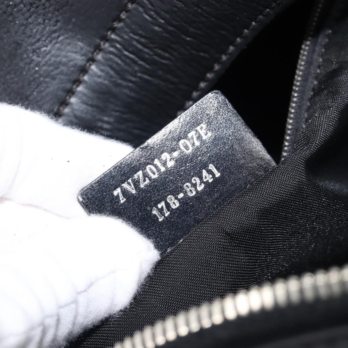 Fendi Monster Nylon With Leather Black Leather Backpack Bag (Pre-Owned)