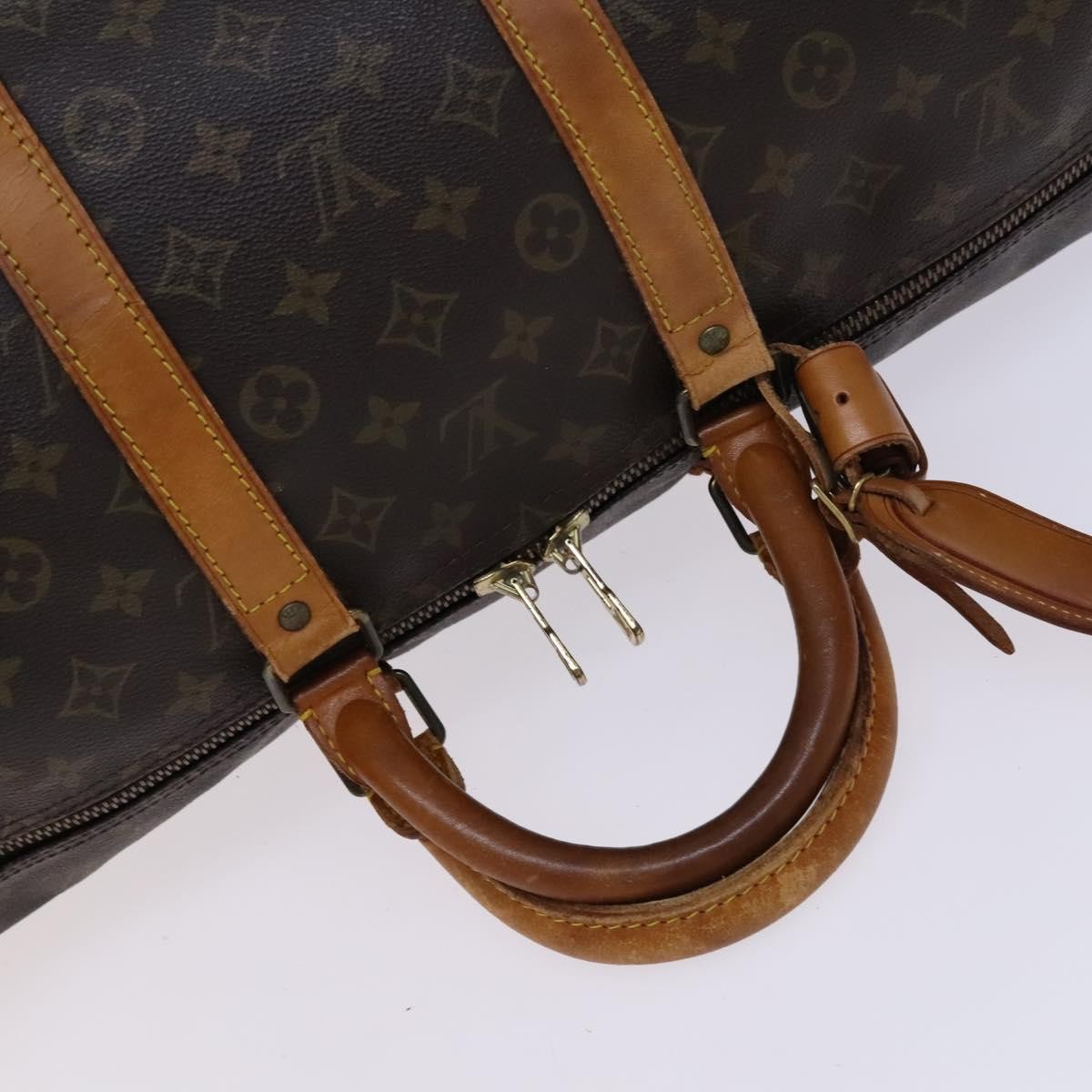 Louis Vuitton Keepall Monogram Canvas Brown Canvas Travel Bag Bag (Pre-Owned)