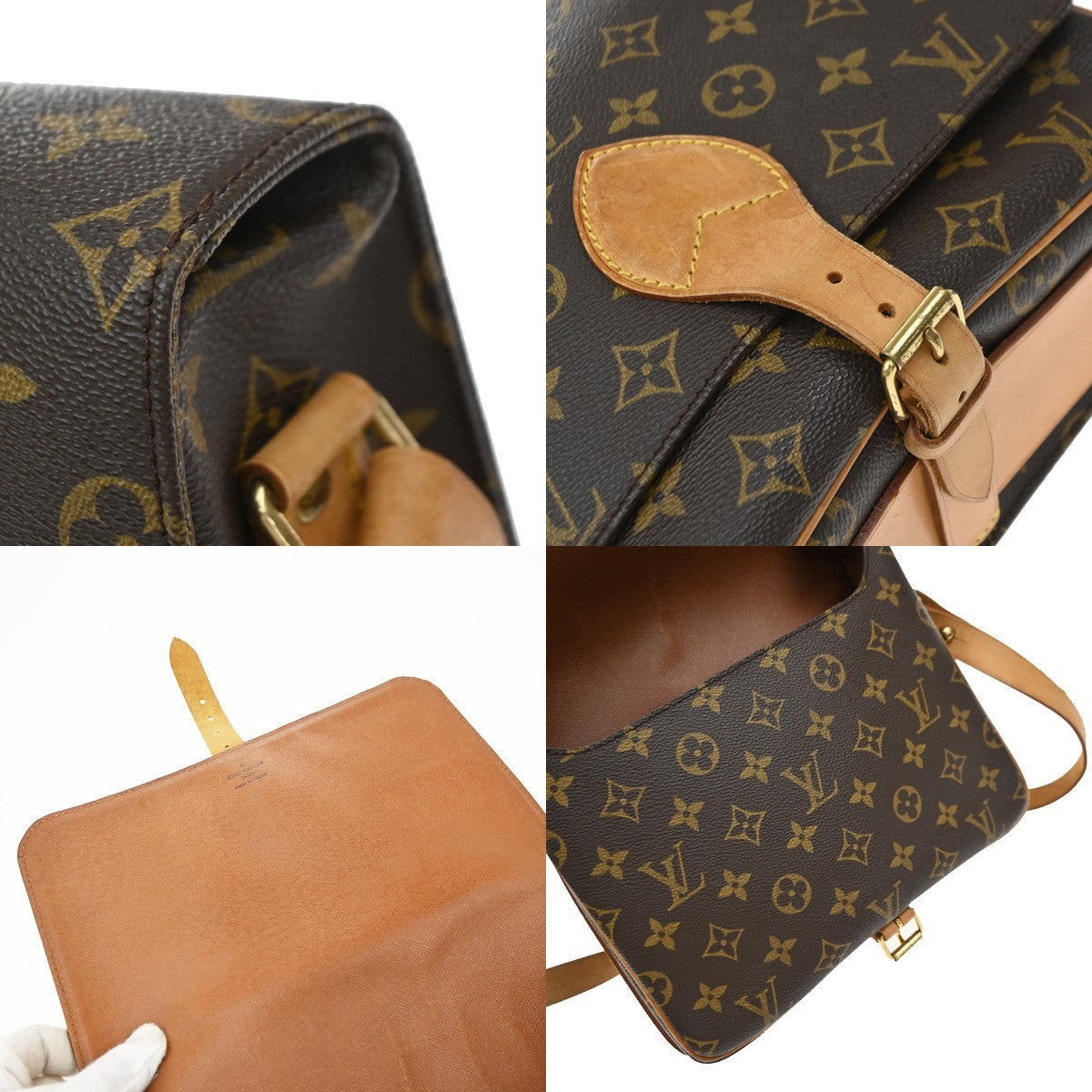 Louis Vuitton Cartouchiere Monogram Canvas Brown Canvas Handbag (Pre-Owned)