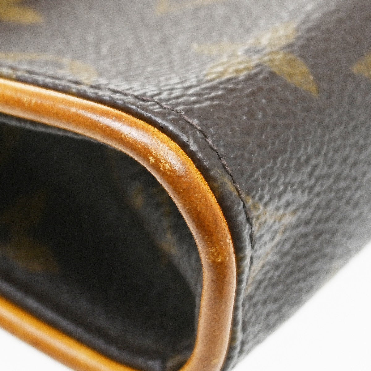 Louis Vuitton Florentine Waist Monogram Canvas Brown Canvas Clutche & Pouche Bag (Pre-Owned)