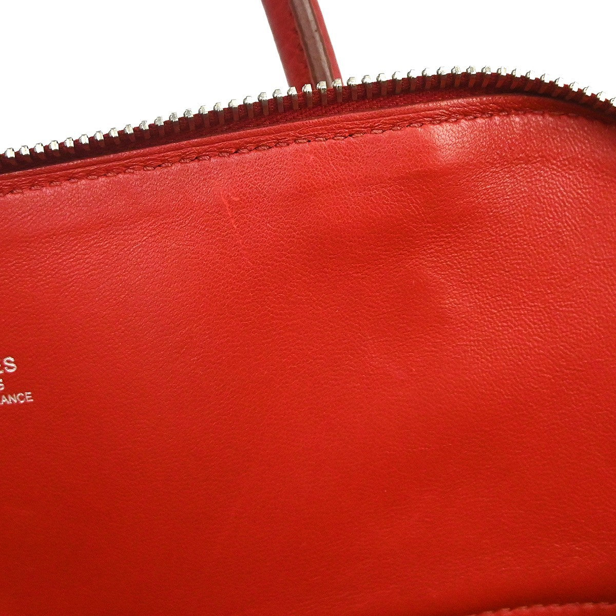 Hermes Bolide Clemence Red Leather Handbag (Pre-Owned)