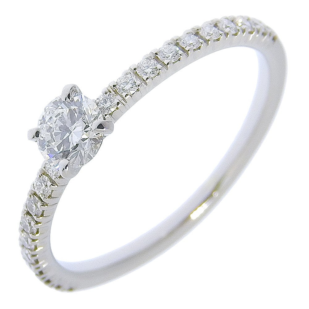 Cartier Etincelle De Cartier Solitaire Platinum With Rbc Diamond And Pave Diamonds G/Vs1 Clear Platinum Ring Jewelry (Pre-Owned)