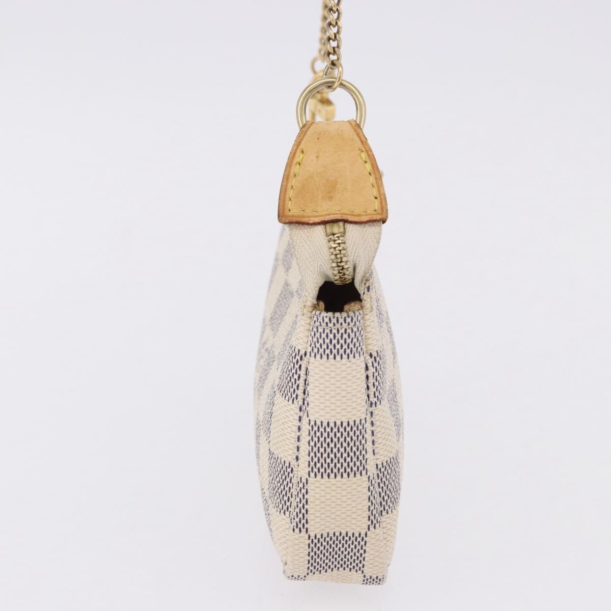 Louis Vuitton Mini Pochette Accessoires Damier Canvas Beige Canvas Clutche & Pouche Bag (Pre-Owned)