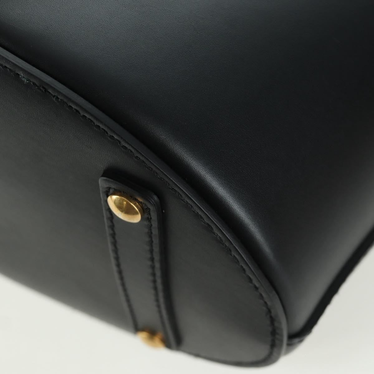 Burberry Supple Bucket Leather Black Leather Handbag (Pre-Owned)