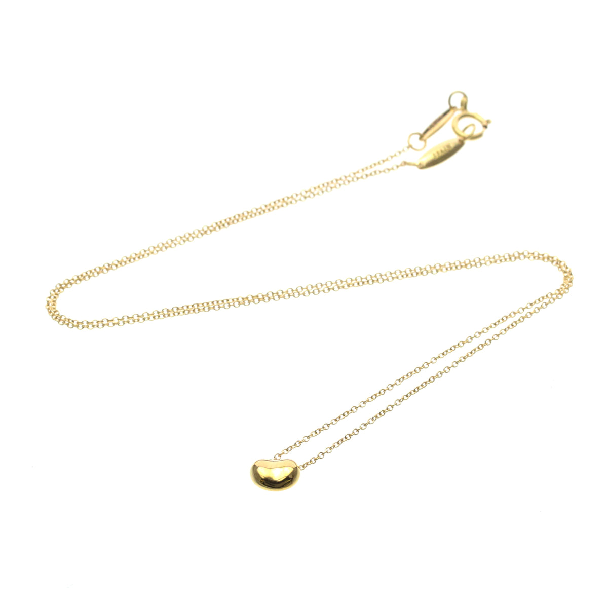 Tiffany & Co. Elsa Peretti Bean Pendant 18K Rose Gold Gold Pink_Gold Necklace Jewelry (Pre-Owned)