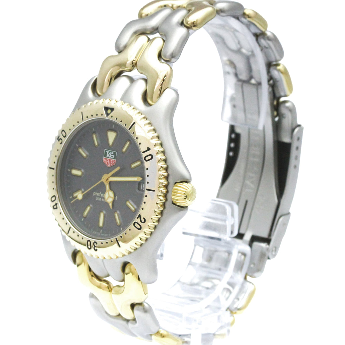 Tag Heuer Sel Professional 200M Quartz Stainless Steel And Gold Plated Watch (Pre-Owned)