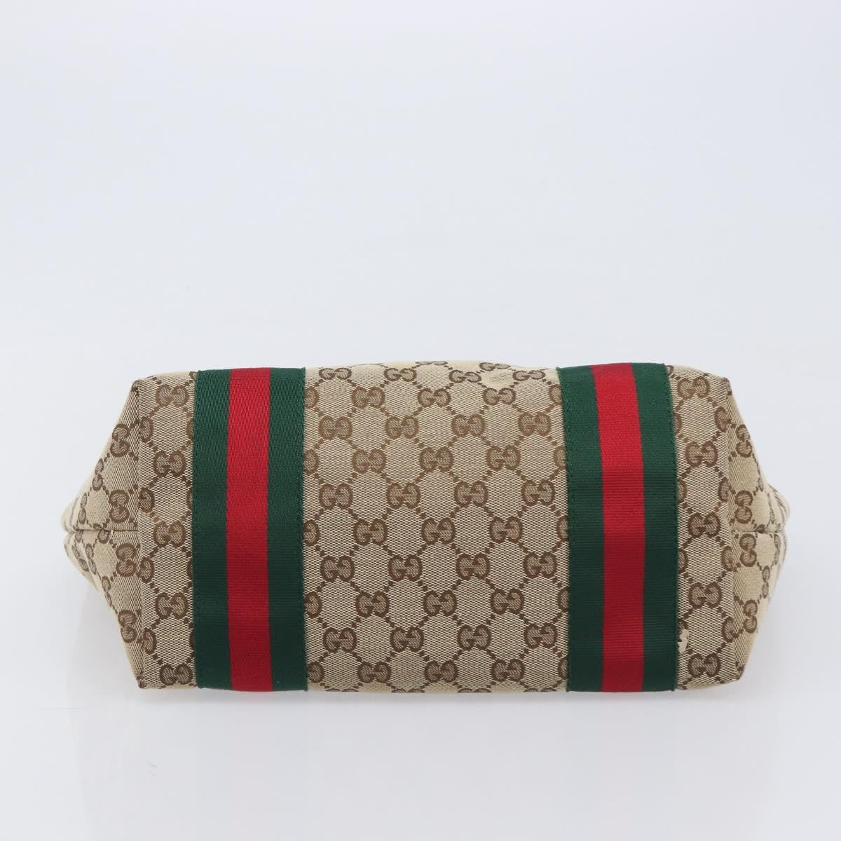 Gucci Jolie Web Gg Canvas Beige Canvas Tote Bag Bag (Pre-Owned)