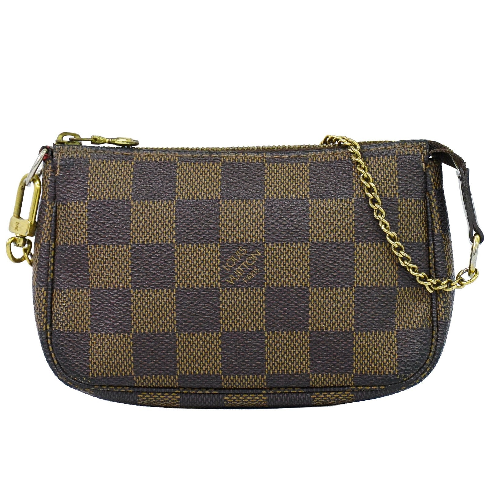 Louis Vuitton Pochette Accessoires Damier Brown Canvas Clutche & Pouche Bag (Pre-Owned)