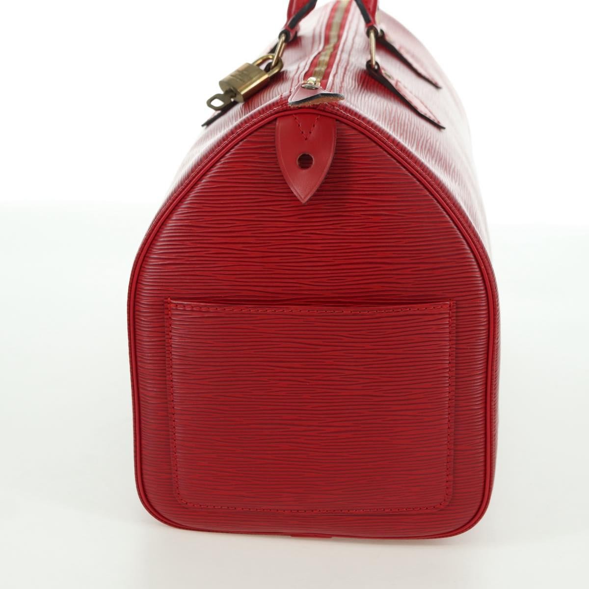 Louis Vuitton Speedy Epi Leather Red Leather Handbag (Pre-Owned)