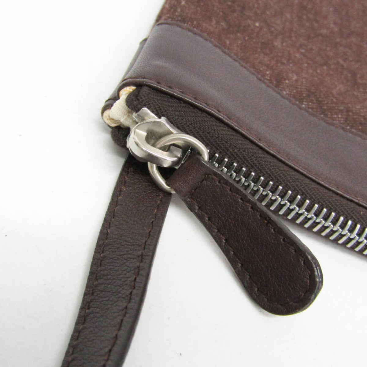 Bvlgari Logomania Canvas With Leather Brown Denim_Jeans Shoulder Bag Bag (Pre-Owned)