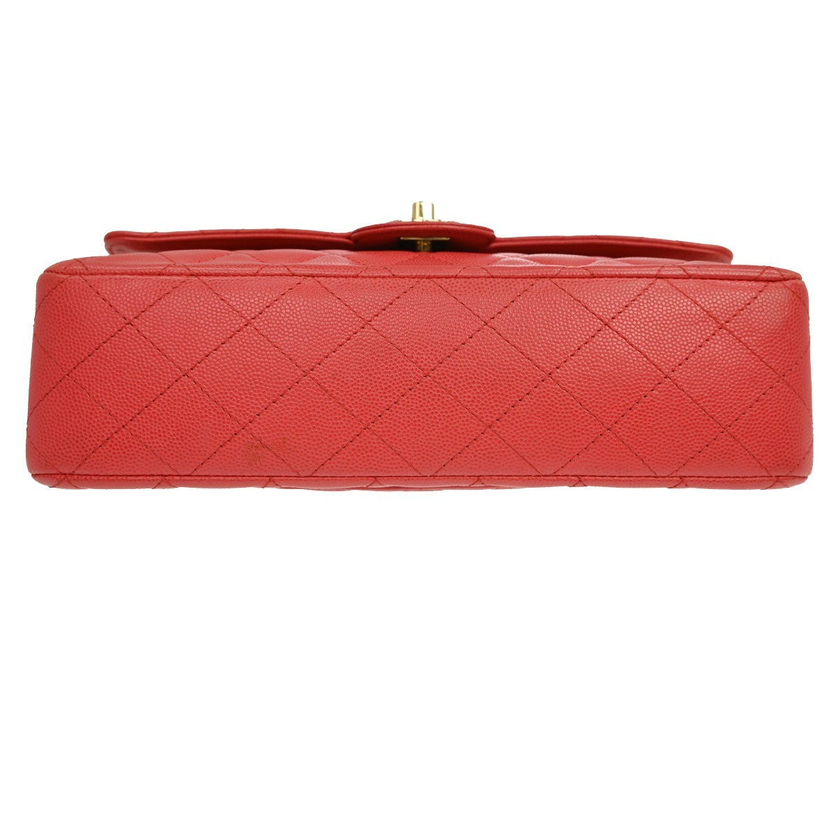 Chanel Timeless - Classic Double Flap Quilted Caviar Pink Leather Shoulder Bag Bag (Pre-Owned)