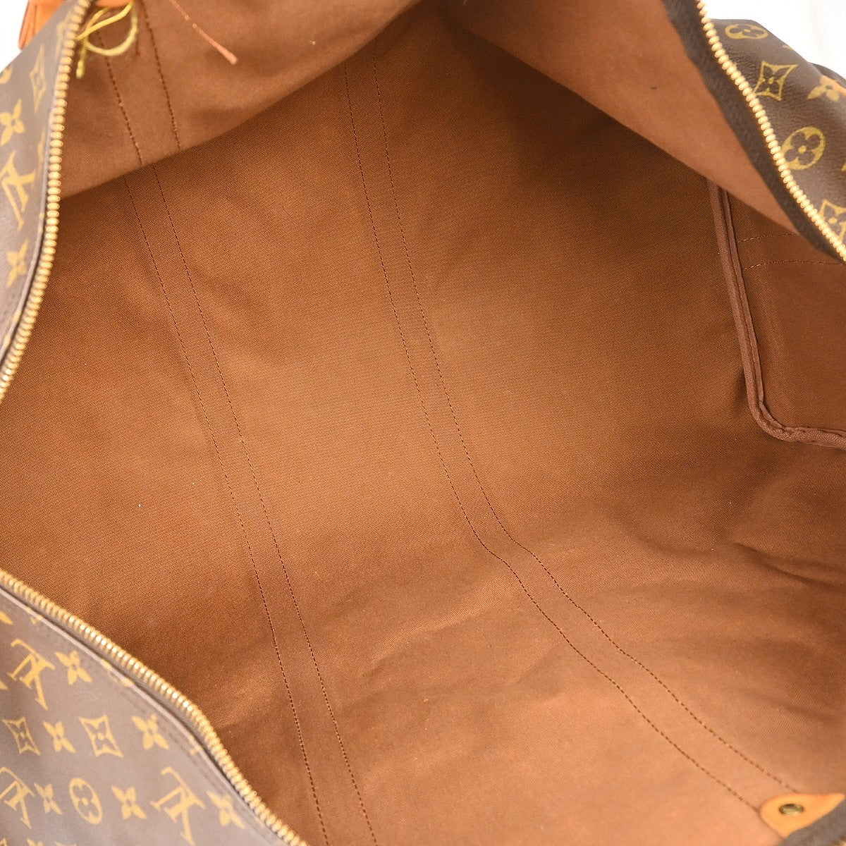 Louis Vuitton Keepall Bandouliere Monogram Canvas Brown Canvas Travel Bag Bag (Pre-Owned)